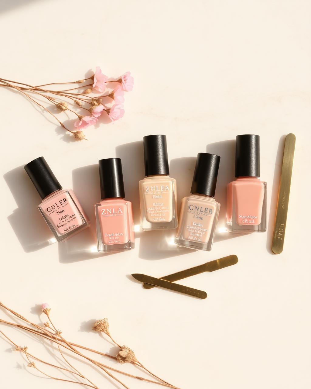 Nagelverzorging in nude tinten